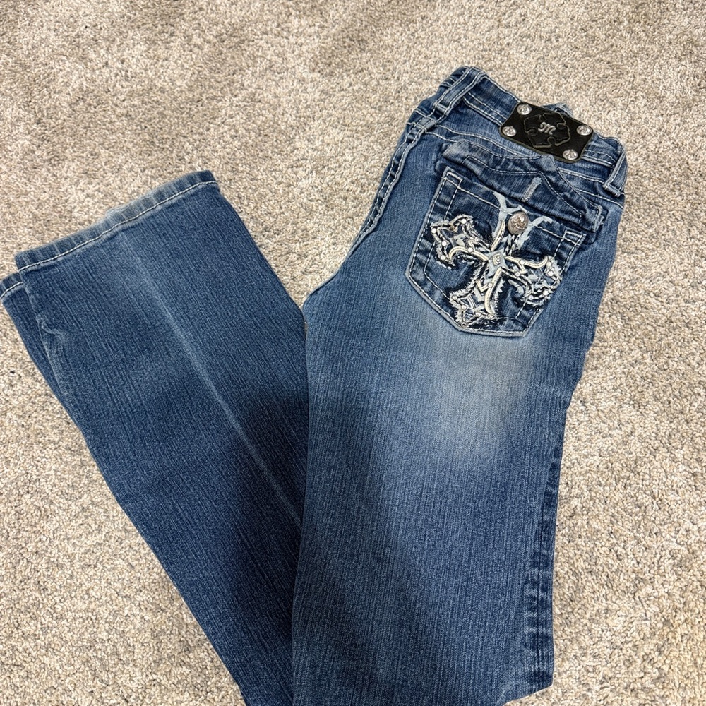 Miss Me Jeans with Embroidered Pocket